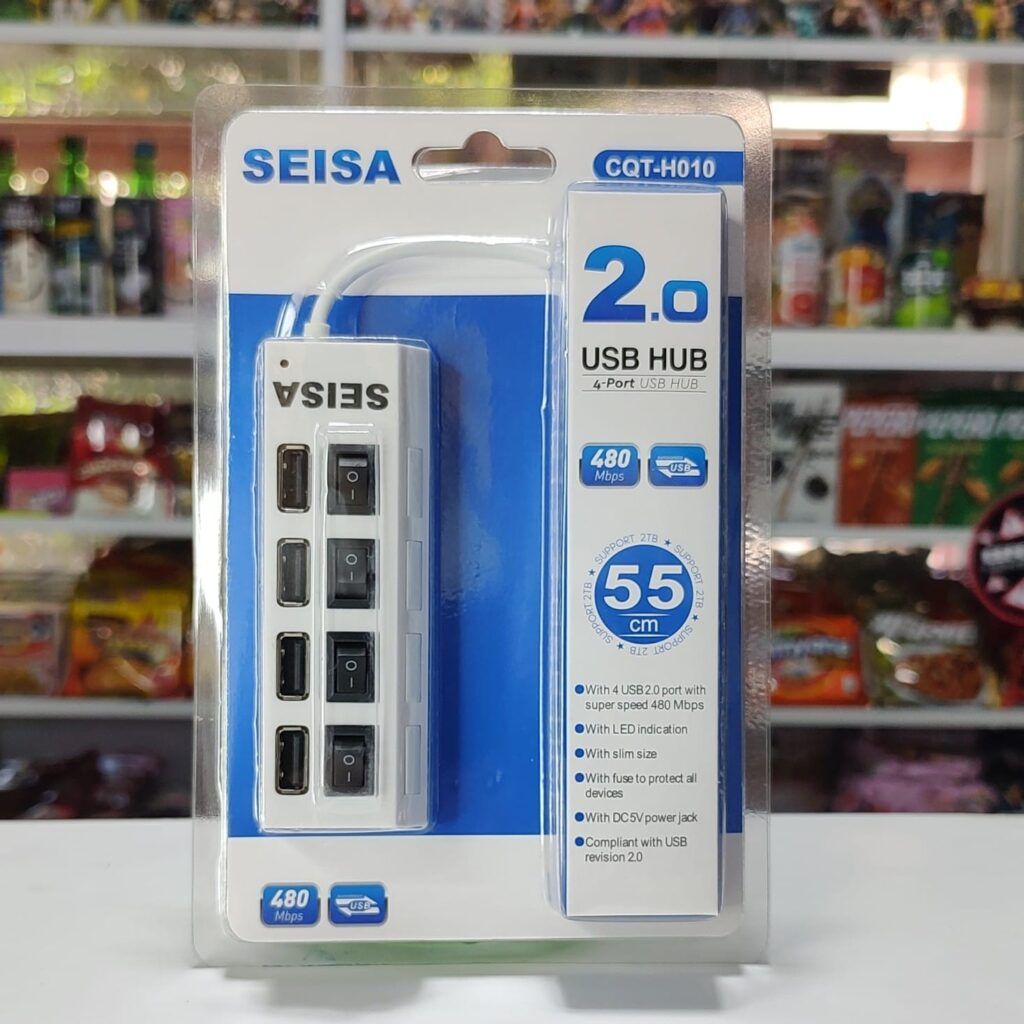 HUB USB 2.0 480MBPS 4 PUERTOS