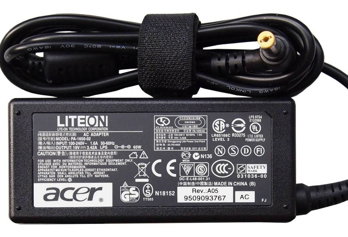 CARGADOR ACER PUNTA AMARILLA
