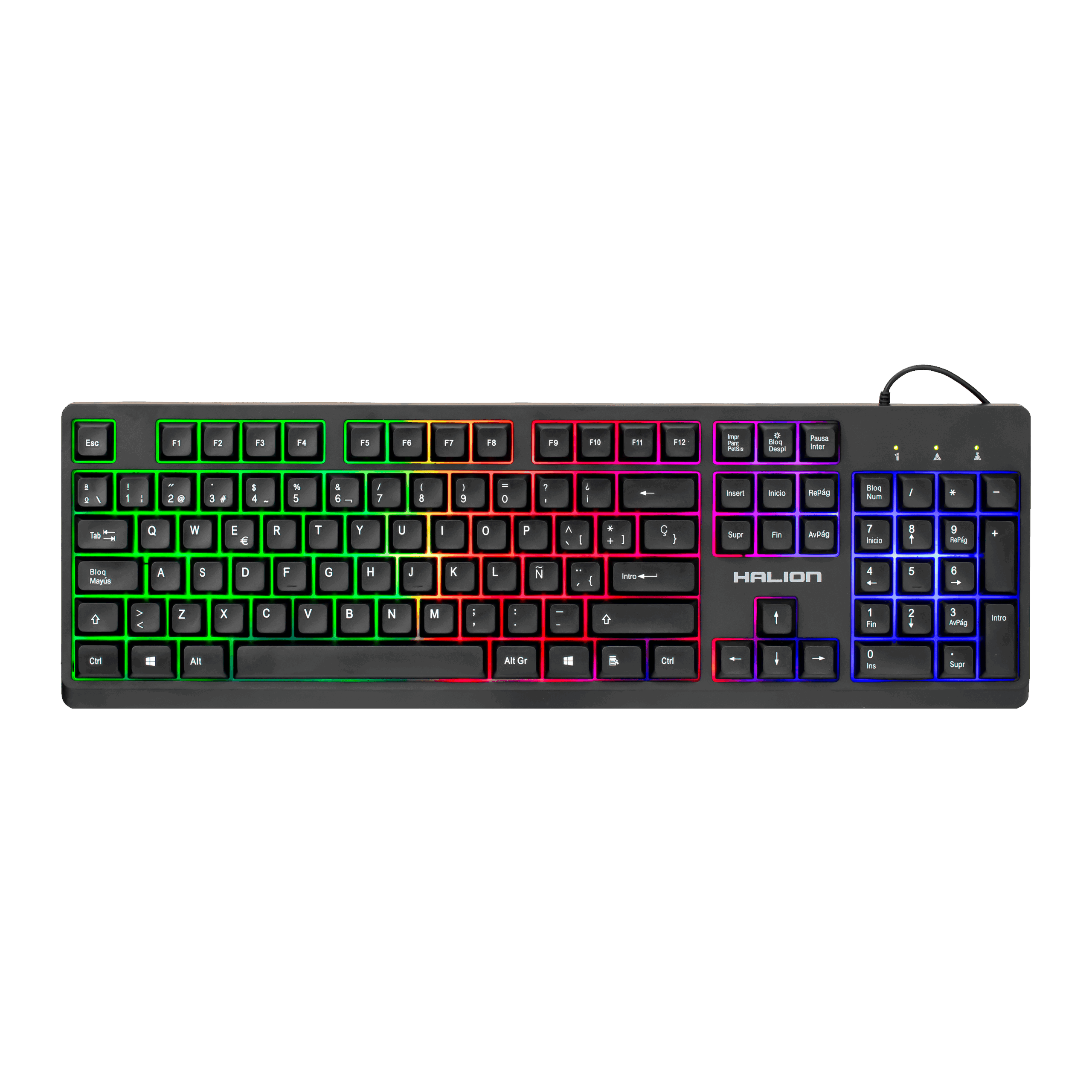TECLADO GAMER RGB USB