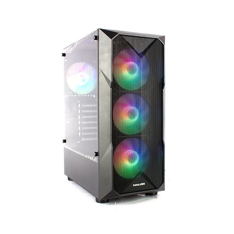 CASE GAMER RGB F/500W, RAINBOW, V/TEMPLADO