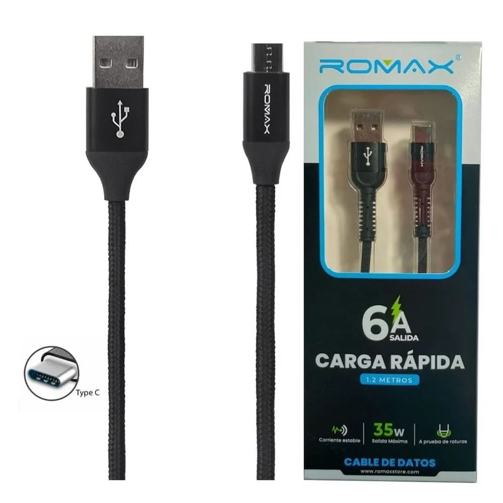 CABLE CELULAR C 6A 67W SUPER CARGA