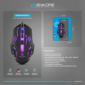MOUSE GAMER RGB USB BLANCO