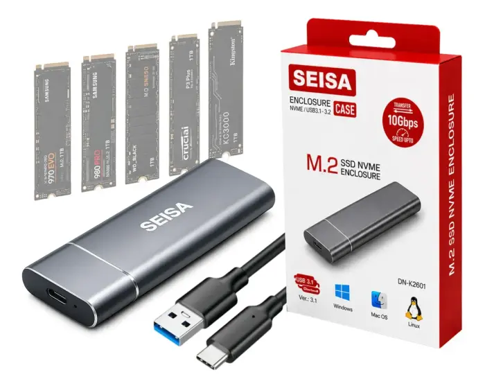 CASE DISCO DURO SSD NVME 3.1 USB