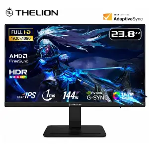 MONITOR GAMING THELION 23.8" IPS, FHD, 144HZ, 1MS